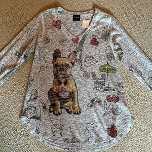 INOAH French bulldog top Small